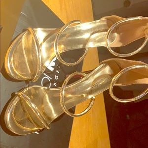 Gold High heels